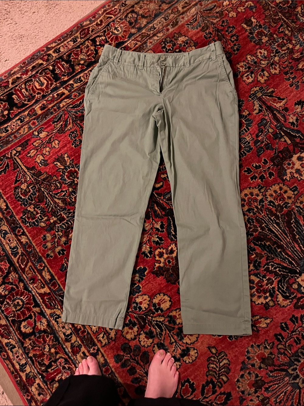 Talbots Women's Light Sage Green Chinos